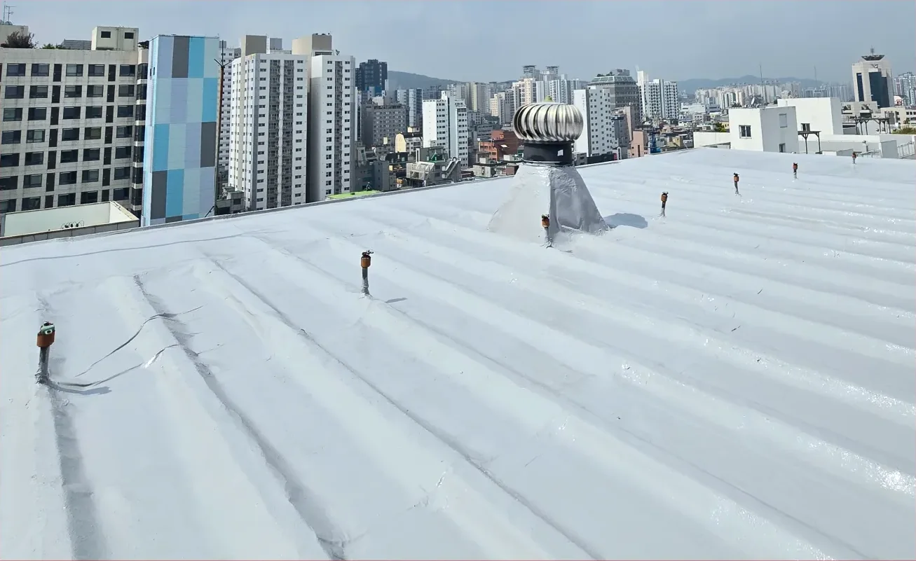 부천시 연세본사랑병원 지붕 및 판넬방수 시공 후